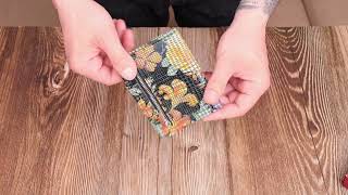 Оригінальне жіноче портмоне середнього розміру з натуральної фактурної шкіри Canpellini 21804 різнокольорове