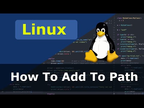 Linux How To Add To Path