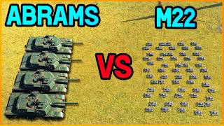 60 M22s VS 4 ABRAMS - WHO WINS?