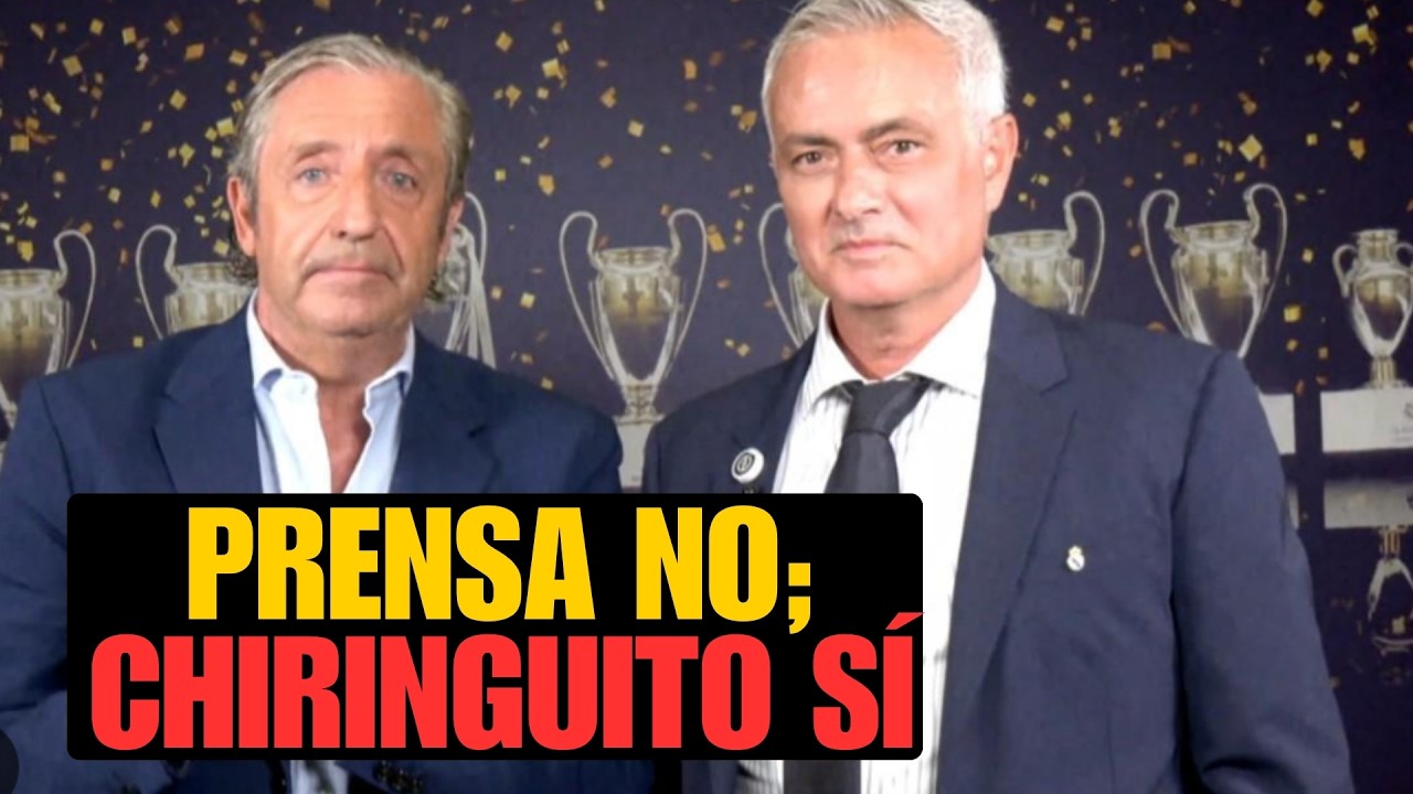 "PRENSA FUERA" PERO MOURINHO AL CHIRINGUITO Y LOS MERMAOS A MAMAR FLOPER
