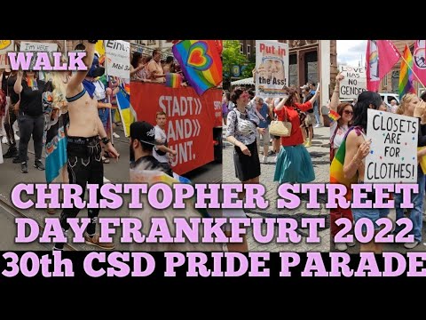 30th Christopher Street Day Frankfurt Summer 2022