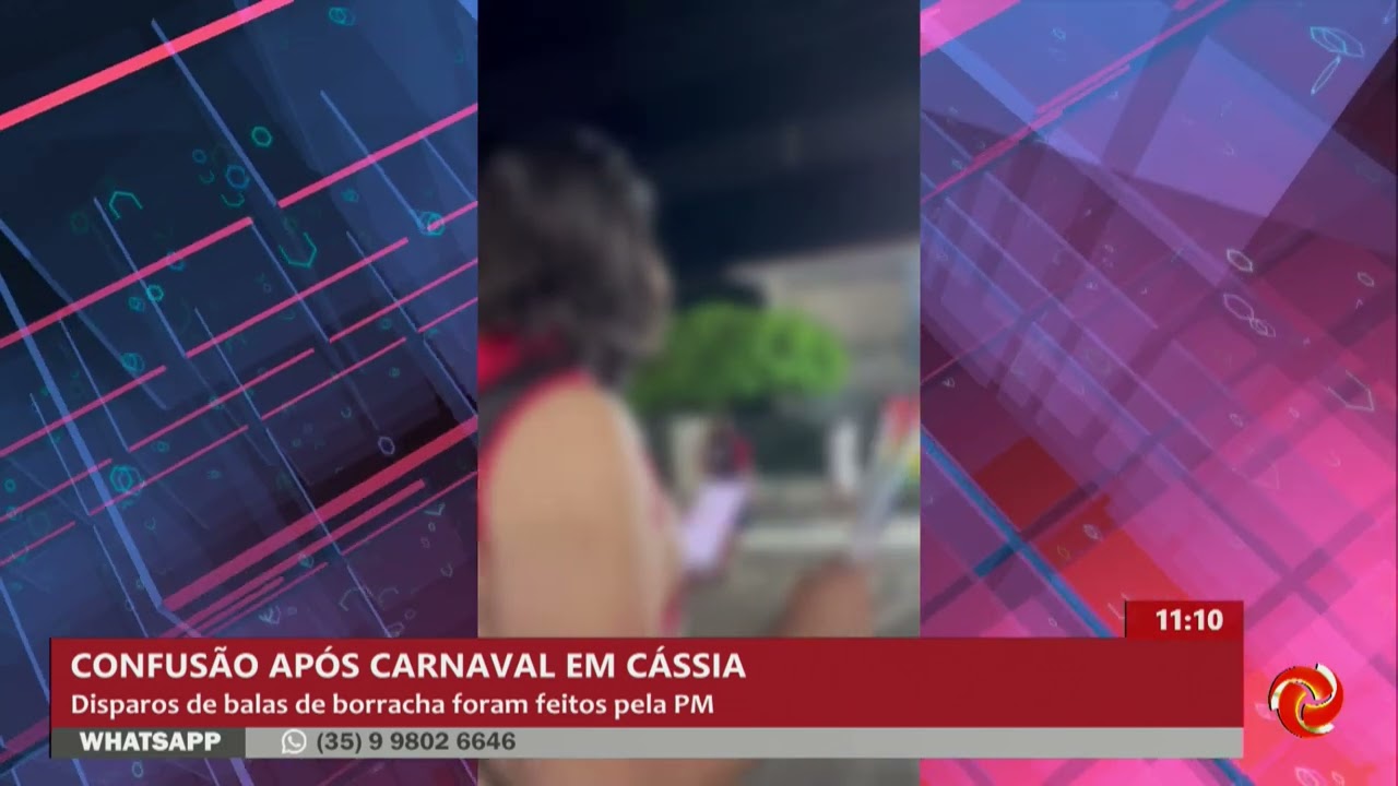 Após carnaval: disparos de bala de borracha em Cássia
