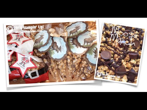 Moose Munch & Reindeer Food treat Bags & Tag featuring Stampin Up