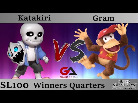 SMASHLAN'D 100 - Winners Quarters: Katakiri (Sans Mii Gunner) vs Gram (Diddy Kong)