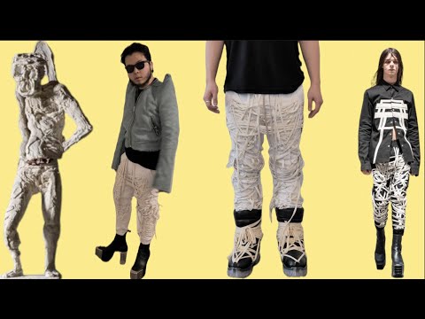 + Rick Owens Megalace Thomas Houseago Trousers SS20 Tecualt Runway | First Impression + Tan Makasy