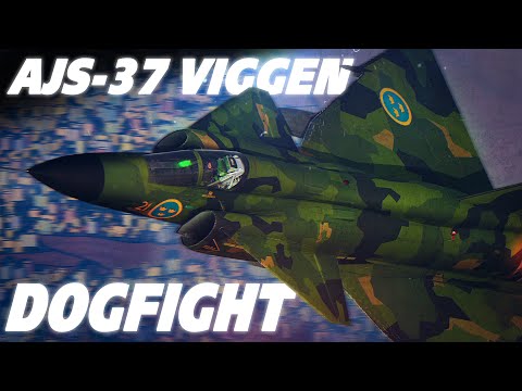 Swedish AJS-37 Viggen DOGFIGHT | BANDIT UNKNOWN | Digital Combat Simulator | DCS |