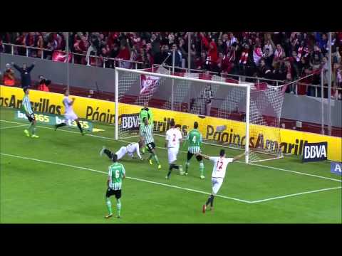 Sevilla vs Betis 2-0 Gol Mbia Jornada 14 2013/2014 - AllGoalsLFP