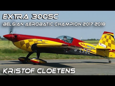 4Kᵁᴴᴰ 4K UHD  Belgian Aerobatic Champion 2019  Kristof Cloetens Extra 330SC