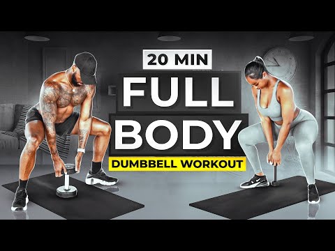 20 Minute Full Body Dumbbell Workout |Fat Burn and Tone 🔥