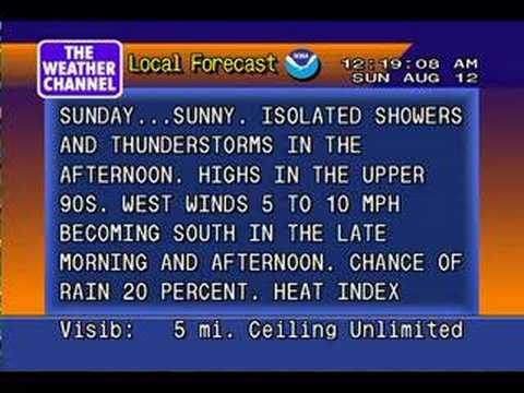 It's HOT!!! WxSTAR 4000 Emulator video: 08/12/07