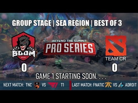 [English] Live: BOOM ESPORTS vs CR | BTS Pro Series | Group Stage