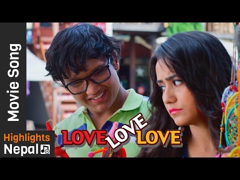 Timi Aghi Aghi - New Nepali Movie LOVE LOVE LOVE Song 2017/2073 Ft. Suraj Pandey, Swastimaa Khadka