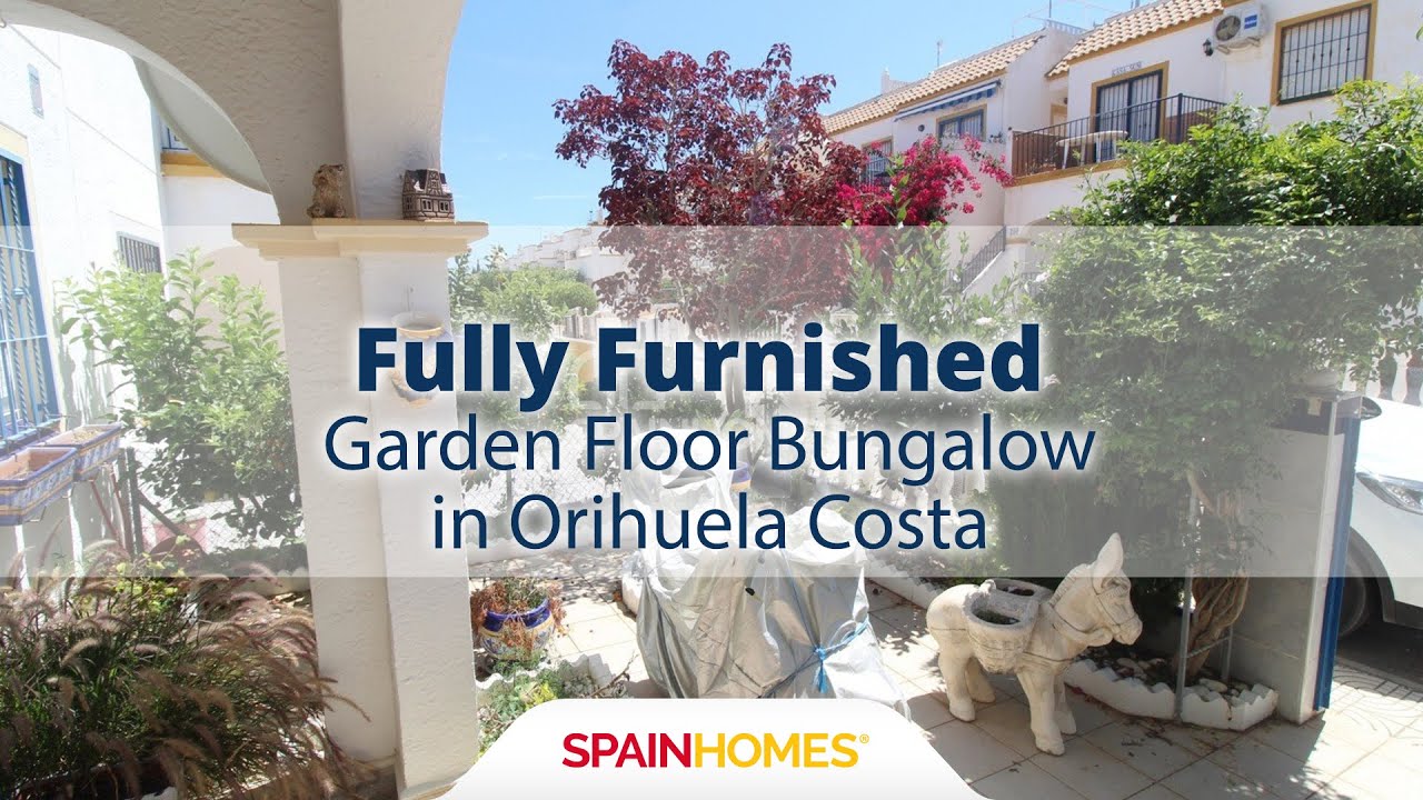 Bungalow de planta baja amueblado en Orihuela Costa