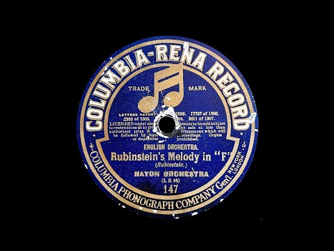 Rubinstein's Melody In "F" (Anton Rubinstein) - Played By Charles Prince's Orchestra