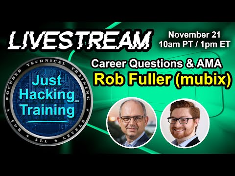 Career Questions with Rob Fuller @mubix!