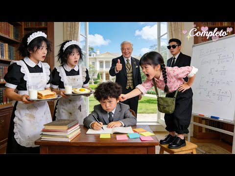 CEO não consegue disciplinar neto travesso,mas empregada de 5anos o faz estudar!Vida luxuosa começa!