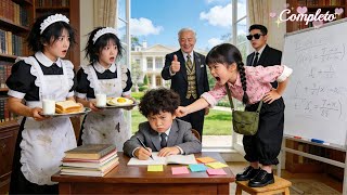 CEO não consegue disciplinar neto travesso,mas empregada de 5anos o faz estudar!Vida luxuosa começa!