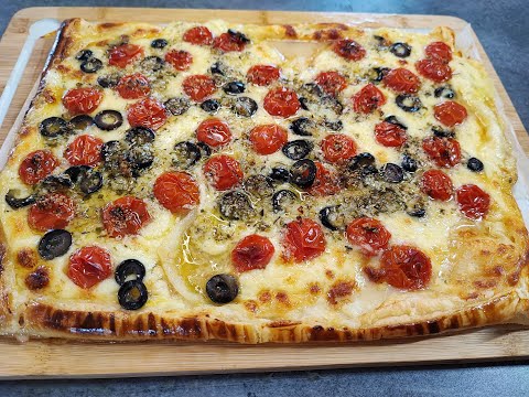feuilleté tomate mozza super crémeux facile a réaliser et pas cher