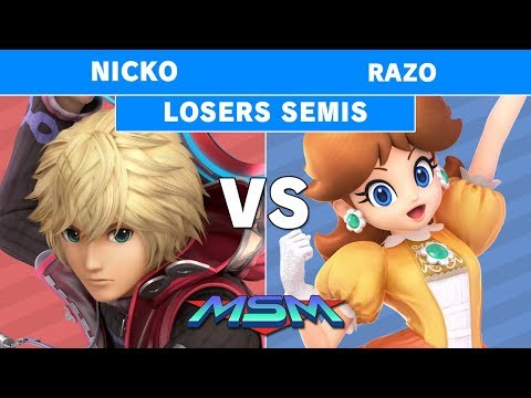 MSM 194 - Demise | Nicko (Shulk) Vs. Razo (Peach) Losers Semis - Smash Ultimate
