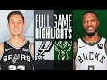 SPURS at BUCKS | FULL GAME HIGHLIGHTS | December 19, 2023