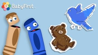 Brown and Blue Sing-A-Long | Learn the Colors | Color Crew | BabyFirst TV