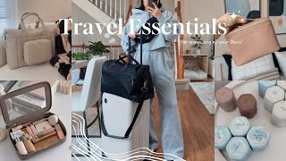 my must have TRAVEL ESSENTIALS for organization & efficiency 🧳
