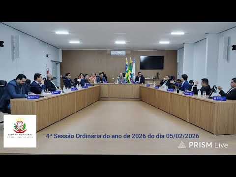 4ª Sessão Ordinária do ano de 2026 do dia 05 de fevereiro de 2025.