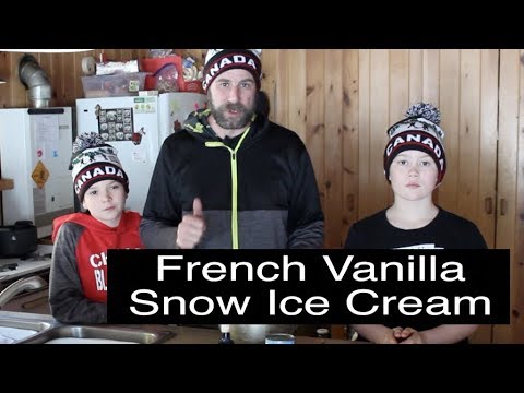 French Vanilla Ice Cream Snow Tutorial – Making quality Ice Cream with 2 Ingredients