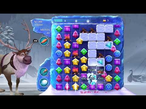 Frozen Free Fall: Snowball Fight Level 236 Walkthrough, No Power Ups