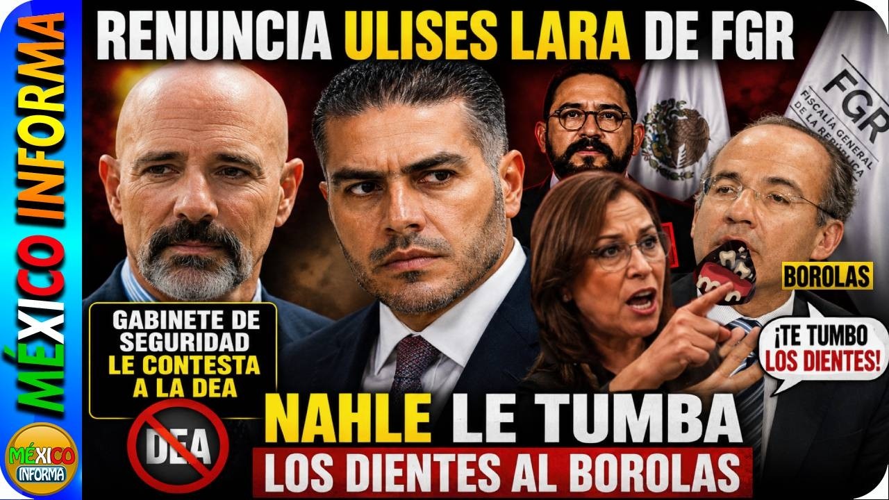 RENUNCIA VOCERO DE FGR. GABINETE LE CONTESTA A LA DEA. ROCÍO NAHLE LE TUMBA LOS DIENTES AL BOROLAS.