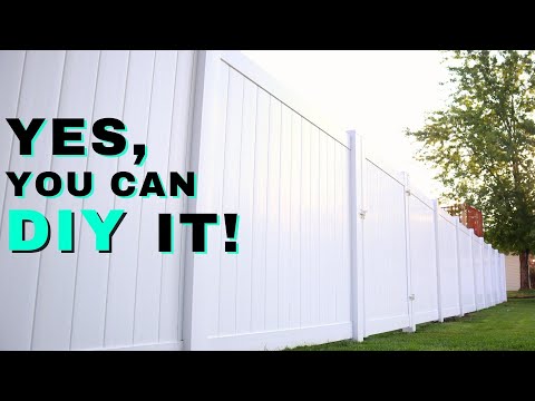 How to Install a Vinyl Fence DIY Privacy Fence Build