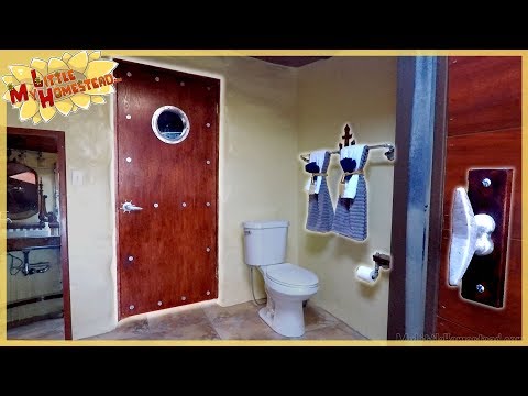 Bathroom Complete! 3d Print Decor, Aluminum Casting | Earthbag Kitchen & Bath | Weekly Peek Ep170