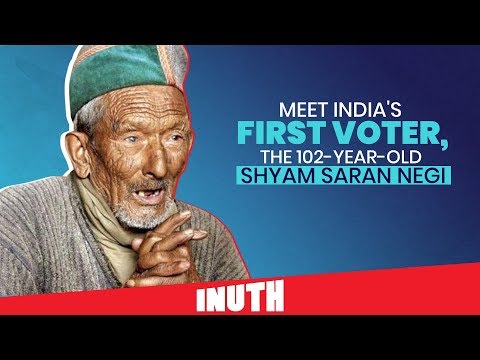 Meet India's First Voter, The 102-year-old Shyam Saran Negi Video