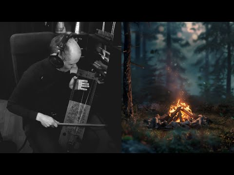 1 Hour Relaxing Tagelharpa with Campfire Ambience