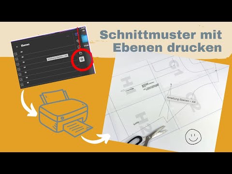 Schnittmuster mit Ebenen drucken
