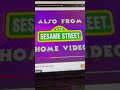 Look For These Great Products From Sesame Street Also From Sesame Street Only From Sony Wonder 1998