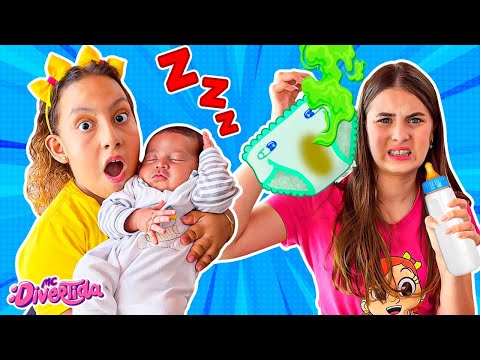 Maria Clara e Júlia e a História Engraçada de um Novo Irmão Bebezinho