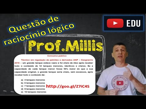 Equação do 1° grau - Raciocínio lógico técnico anp 2016 - Matemática