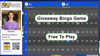 Giveaway Bingo Game ✨ - Bingo Cards - Free To Play