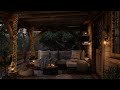 Summer Night Ambience 🌿🌙 Fall Asleep In A Cozy Cabin Porch To Soothing Gentle Rain Sounds For Sleep