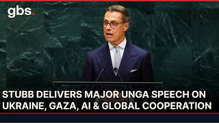Finland President Stubb Addresses UN General Assembly on Ukraine, Gaza, UN Reform & AI | AC13