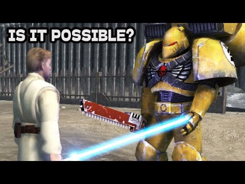 1 Assault Marine (Warhammer 40K) vs 4 Jedi (Star Wars) - Who will Survive?