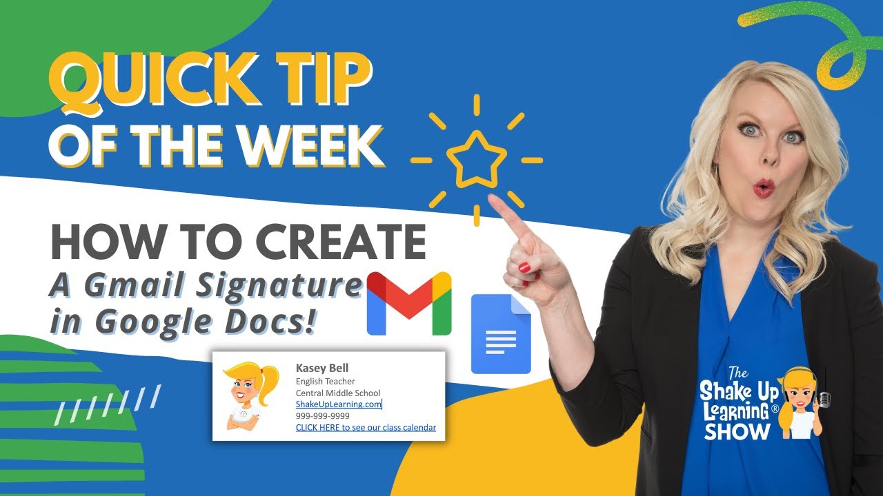 How to Create a Professional Looking Gmail Signature in Google Docs