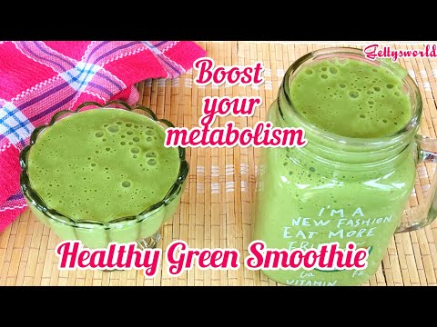 How to make green smoothie with just 4 ingredients.