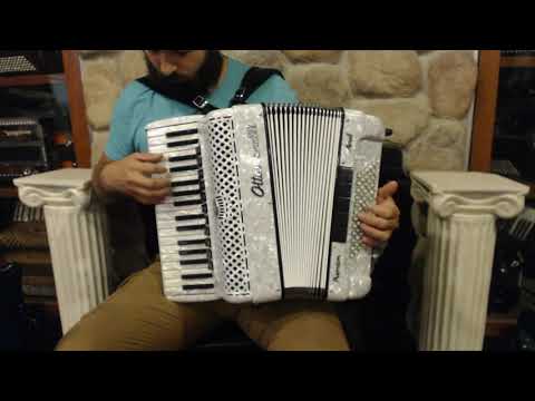 OTTAAERIIM72WH - White Ottavianelli Aero II Piano Accordion LMMM 34 72 $3999