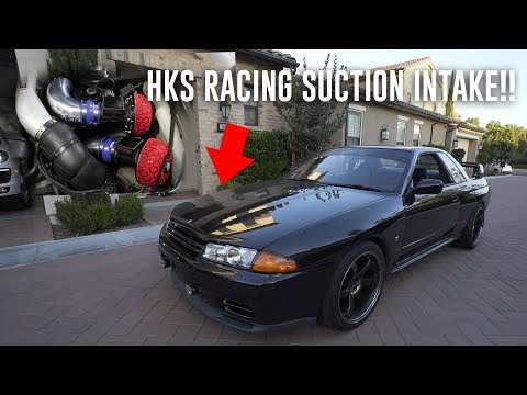 INSTALLING HKS RACING SUCTION INTAKE ON MY SKYLINE GTR!