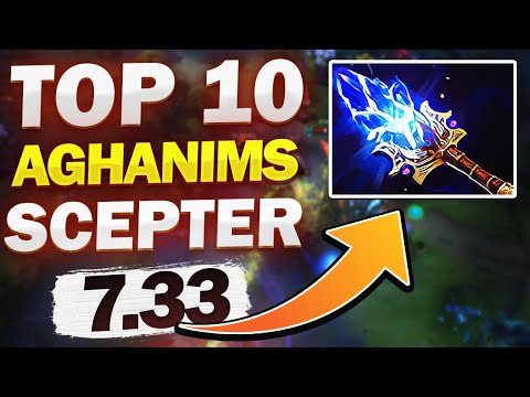TOP 10 STRONGEST Aghanims Scepter on 7.33 PATCH Dota 2