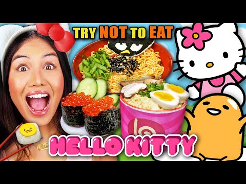 Try Not To Eat - Hello Kitty & Friends | People vs Food