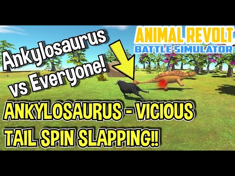 NEW DINOSAUR - Ankylosaurus vs Every Unit 6 vs 6! Just Battle Series-Animal Revolt Battle Simulator
