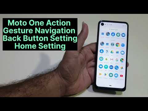 Moto One Action Back Button Home Button Setting | Gesture Navigation